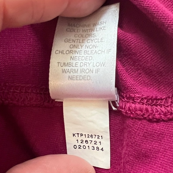 Hot Pink J Jill Short Sleeve Seamed A-Line Tee Size XL - Picture 6 of 6